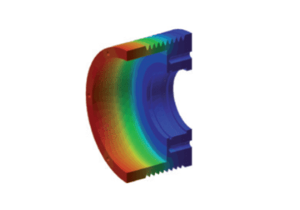 Heat generation in a centrifugal brake under load conditions